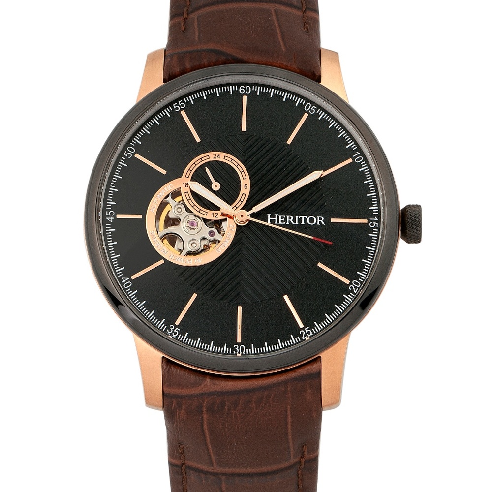 NWT Men's Automatic Genuine Leather Band Watch